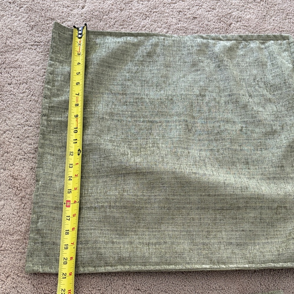 Elegant Olive green Pillow Cover 21” square